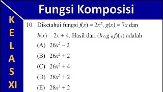 10 Komposisi Fungsi Kelas XI Matematika Umum Kurikulum Merdeka [upl. by Jangro]