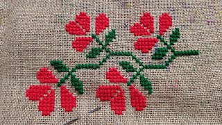 asoner colourful border designcross stitch [upl. by Yespmed]