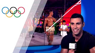 Pita Taufatofua commentates on the Rio Opening Ceremony  Take the Mic [upl. by Tomaso280]