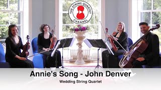 Annies Song John Denver Wedding String Quartet  4K [upl. by Aiciram]