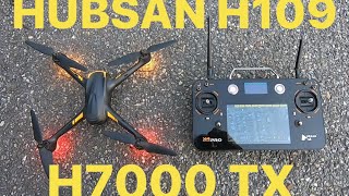 Hubsan X4 H109 flown on H7000 Controller REAL DRONE TESTING amp REVIEWS [upl. by Ahsinnek]