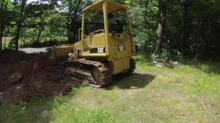 cat d4c dozer spreading dirt [upl. by Ettenor]