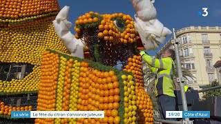 Fête du citron à Menton  une quinzaine juteuse pour la ville [upl. by Eetsirhc595]