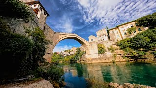 4K  Mostar Old Bridge Stari Most  Bosnia and Herzegovina [upl. by Acila806]