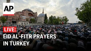 LIVE Eid alFitr prayers are held in Turkey [upl. by Enorej]