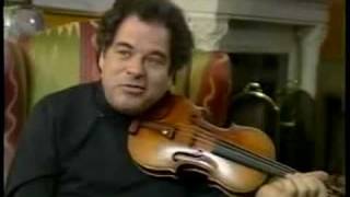 Itzhak Perlman discusses and plays [upl. by Ahtilat365]