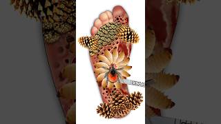 ASMR removing maggots amp ticks from leg asmr satisfyingasmr animation debugasmr [upl. by Sonaj]