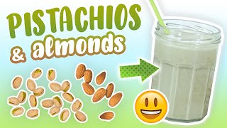 Pistachio Almond Smoothie Energy Boosting Smoothie Recipe [upl. by Kris]