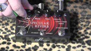 GFI Specular Reverb pedal demo with MJT Strat amp Dr Z Antidote [upl. by Alicirp]