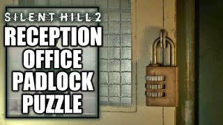 Silent Hill 2  Reception Office Padlock Puzzle  Brookhaven Hospital 1st Floor [upl. by Assil]