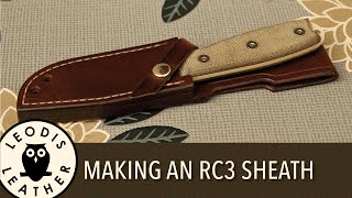 Making a Leather Rat Cutlery RC3 Sheath [upl. by Harlamert]