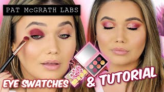 PAT McGRATH Rose Decadence Palette EYE SWATCHES  MAKEUP TUTORIAL [upl. by Eugenie928]