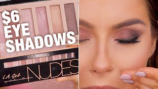 LA Girl 6 Nudes Eyeshadow Palette Review amp Tutorial [upl. by Gleda318]