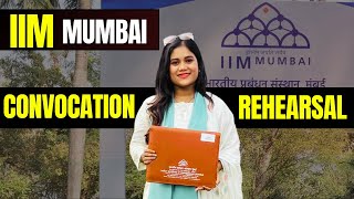 IIM Convocation Rehearsal Vlog ➡️ Emotional Day for Parents 😎 CAT 2024 [upl. by Us]