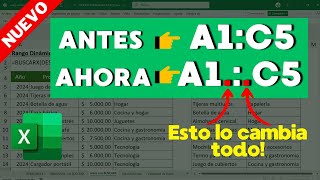 ¡La NUEVA FUNCIÓN de Excel que TODOS están usando TRIMRANGE y el Operador PUNTO [upl. by Rubin712]