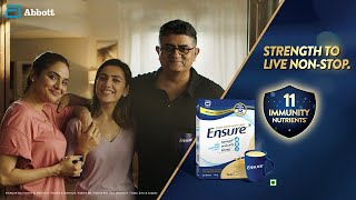 Get Strength to Live NonStop with Ensure® 11ImmunityNutrients  Ensure® Immunity TVC  Hindi [upl. by Nnaesor647]