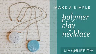 DIY Polymer Clay Necklace [upl. by Strickland]