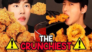 mukbangers eat the CRUNCHIEST foods [upl. by Noemys945]