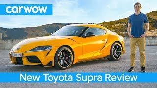 Toyota Supra 2020 indepth review  tested on road sideways on track and over the 14 mile sprint [upl. by Navarro]