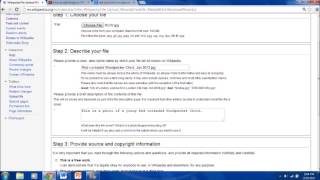 Howto guide Uploading photos on Wikipedia [upl. by Wobniar]