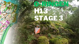 ORINGEN 2024 STAGE 3 Headcam Orienteering H13 Långdistans 41 km [upl. by Glimp]