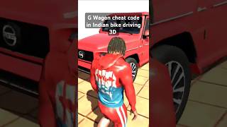 G Wagon car cheat code in Indian bike driving 3D  G wagon car cheat code shortfeed [upl. by Goer]