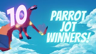 PARROT JOT WINNERS  Creatures of Sonaria [upl. by Ahsemik621]