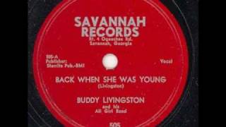 Buddy Livingston amp His All Girl Band  Back When She Was Young 1954 [upl. by Haeckel8]