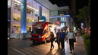 4K Silom nights  Exploring the enchanting vibes of downtown Bangkok [upl. by Bensky]