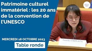 Patrimoine culturel immatériel  les 20 ans de la convention de lUNESCO [upl. by Jacinda932]