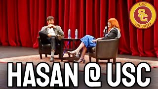 HasanAbi Speech and Interview at USC [upl. by Adyaj663]