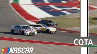 Final Laps Chastain sends Allmendinger into Bowman to win at COTA [upl. by Eade]