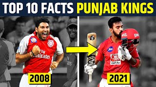 TOP 10 SHOCKING FACTS ABOUT PUNJAB KINGS  Kings 11 Punjab  PBKS  IPL 2021  TEAM FACTS [upl. by Arved]