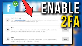 How To Enable 2FA On Fortnite TwoFactor Authentication [upl. by Aivekahs]