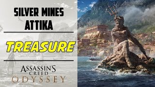 Silver Mine Attika  Cultist Clue amp Loot Treasure Location  ASSASSINS CREED ODYSSEY [upl. by Laresa]