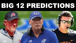 2024 Big 12 College Football Predictions [upl. by Nosnhoj]