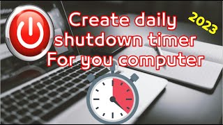 How to Set PC Auto shutdown timer in Windows 7 10 11 [upl. by Kimura765]