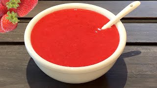 Coulis de fraise en 10 minutes [upl. by Nomyar333]