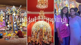 Uni Diaries Durga Puja 🎀 Pandal hopping in CR park 💌 Kamla Nehru College Vlog 🤍 Delhi University 📸 [upl. by Grannia]