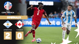 Copa América 2024  Argentina 20 Canadá  Semifinal [upl. by Ettesil]