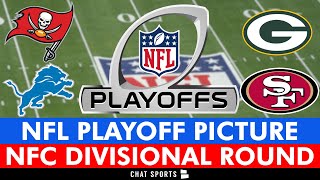 NFL Playoff Picture Schedule Matchups Bracket DatesTimes For 2024 Divisional Round  NFC [upl. by Nawtna]