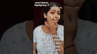 Swiss beauty highlighting primer review  Best makeup base primer shorts viralvideo howto yt [upl. by Kailey]