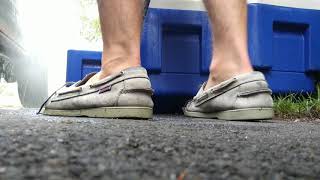 Cleaning Coolers Wearing Sebago Docksides Boat Shoes [upl. by Hertz]