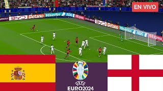 España vs Inglaterra EN VIVO Finales Eurocopa 2024 Partido completo  Videojuegos de simulación [upl. by Hylan]