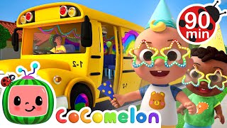 Wheels on the Party Bus Hapy Birthday JJ 🥳🚌  CoComelon  Nursery Rhymes for Babies [upl. by Ardyce509]