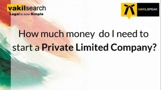 Private Limited Company Registration Fees [upl. by Eikceb]