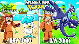 I Survived 2000 DAYS in Minecraft POKEMON [upl. by Ennayt]