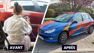 Repeindre sa voiture soi même 🎨 ponçage apprêt peinture vernis Amateur [upl. by Nyladgam]