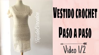 Vestido de novia a crochet paso a paso quotMagnoliaquot Parte 12 [upl. by Airtap]