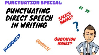 How to write direct speech  Miss Adams Teaches Punctuation [upl. by Amand]